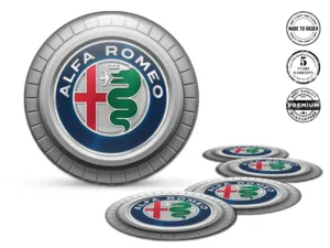 Alfa Romeo Radembleme Stil Hochwertige Gewölbte Labels